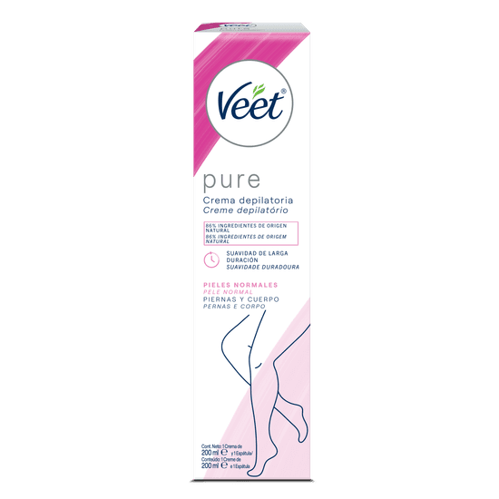 Veet Pure Crema Depilatoria Corporal Pieles Normales